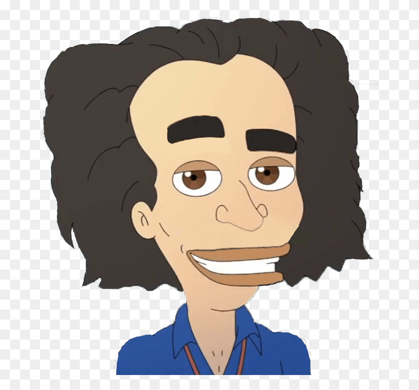 674x721 We Coach Steve From Big Mouth, Face, Person, Human HD PNG Download
