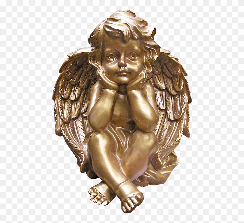 488x707 We Even Think Of Cupid As A Kind Of Cherub Golden Cherubs, Angel, Archangel HD PNG Download