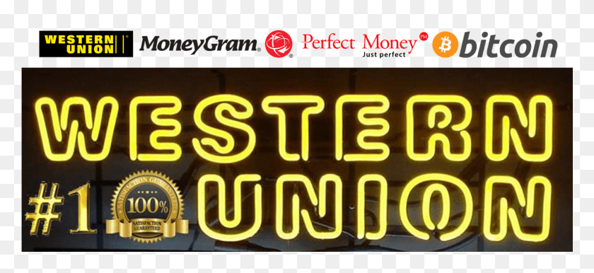 1351x566 We Have The Only Honest And Legitimate Western Union, Alphabet, Text, Light HD PNG Download