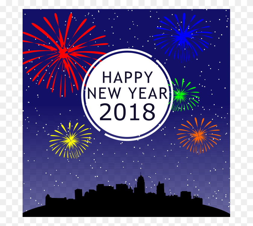 689x689 We Hope Each And Every One Of You Has A Fantastic 2018 Fireworks, Nature, Outdoors, Poster HD PNG Download