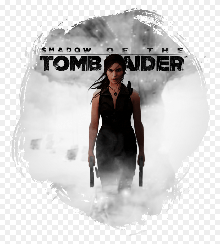 1216x1362 We Need Two Guns With Lara Rise Of The Tomb Raider Schrift, Person, Human, Poster HD PNG Download