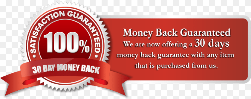 980x386 We Offer A 30 Days Money Back Guarantee 100 Satisfaction Guarantee, Logo, Dynamite, Weapon, Paper Transparent PNG