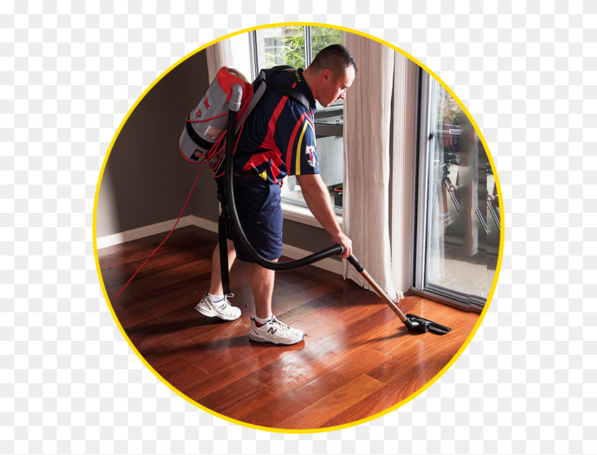 581x581 We Pre Vacuuming All Wood Floors To Remove Dirt Amp Debris Floor, Person, Human, Cleaning HD PNG Download