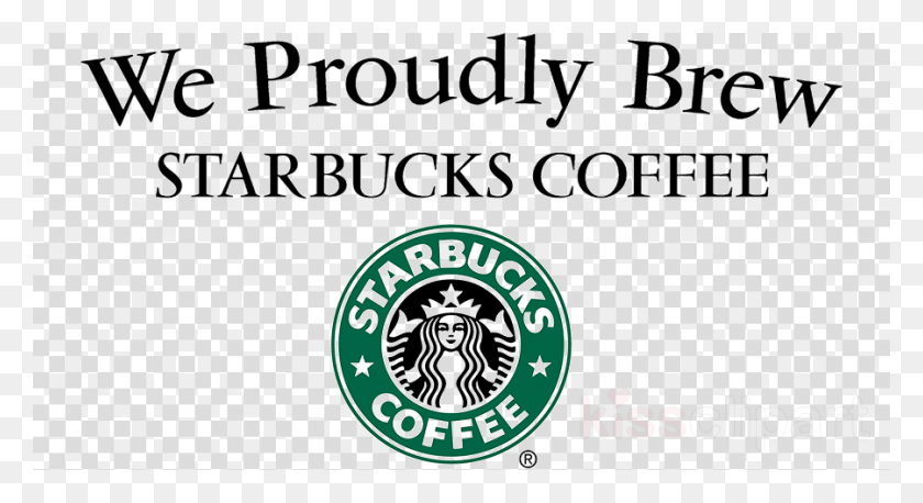 We Proudly Brew Starbucks Logo Clipart Starbucks Cafe Proceso De Diseño De Starbucks, Patrón, Símbolo, Logotipo HD PNG Descargar