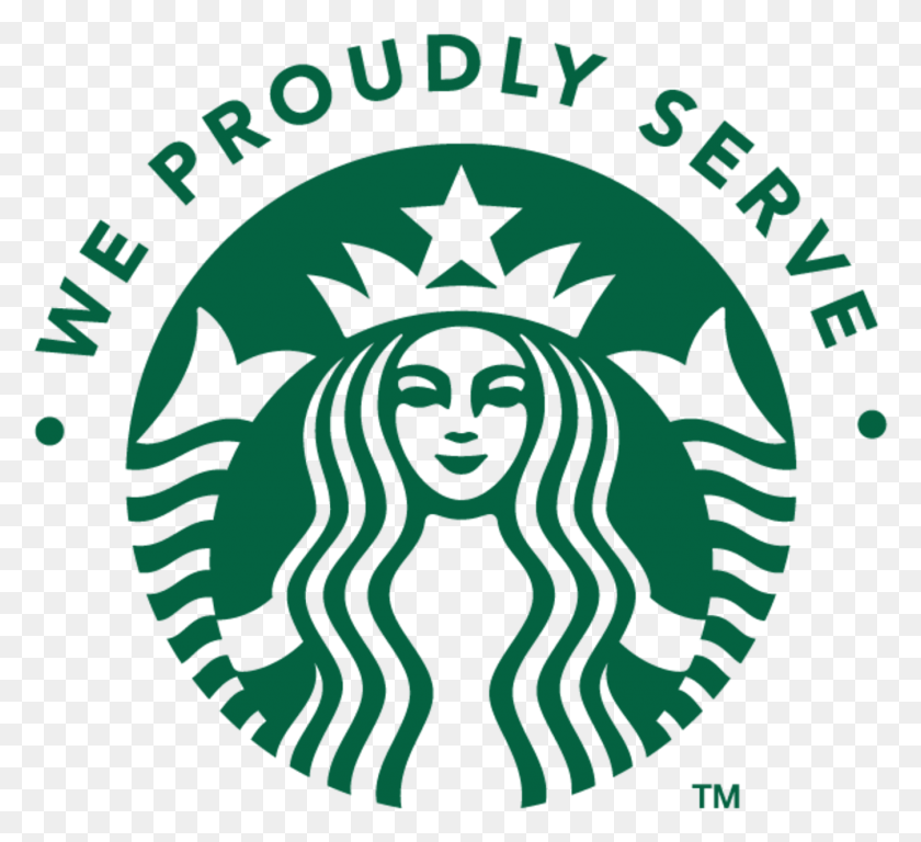 1347x1224 Мы С Гордостью Обслуживаем Starbucks Новый Логотип Starbucks 2011, Символ, Товарный Знак, Значок Hd Png Скачать
