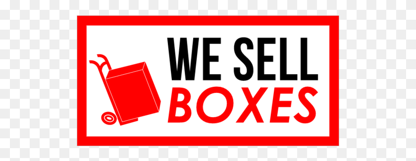 531x266 We Sell Boxes Vinyl Banner With Box In Handcart Graphic, Number, Symbol, Text HD PNG Download