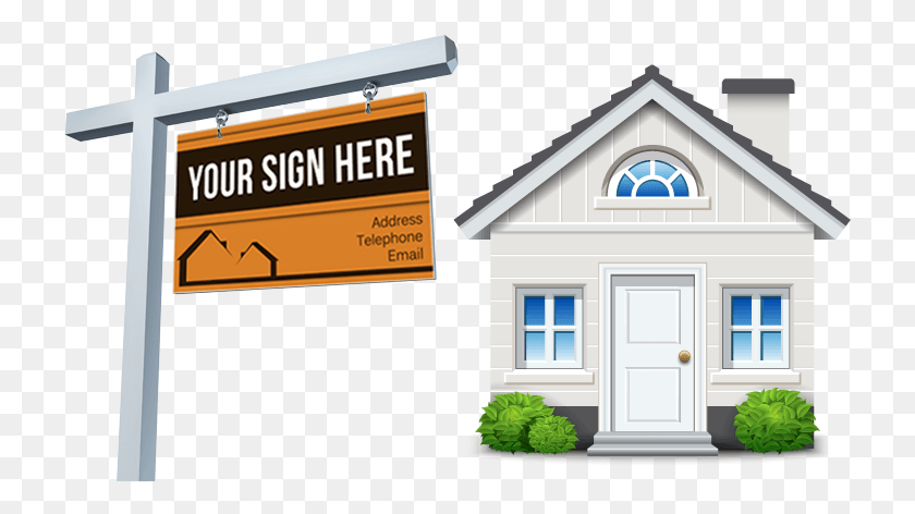 723x412 We Will Install Your Sign The Same Day If Requested Real Estate Sign Installation, Housing, Building, Cottage HD PNG Download