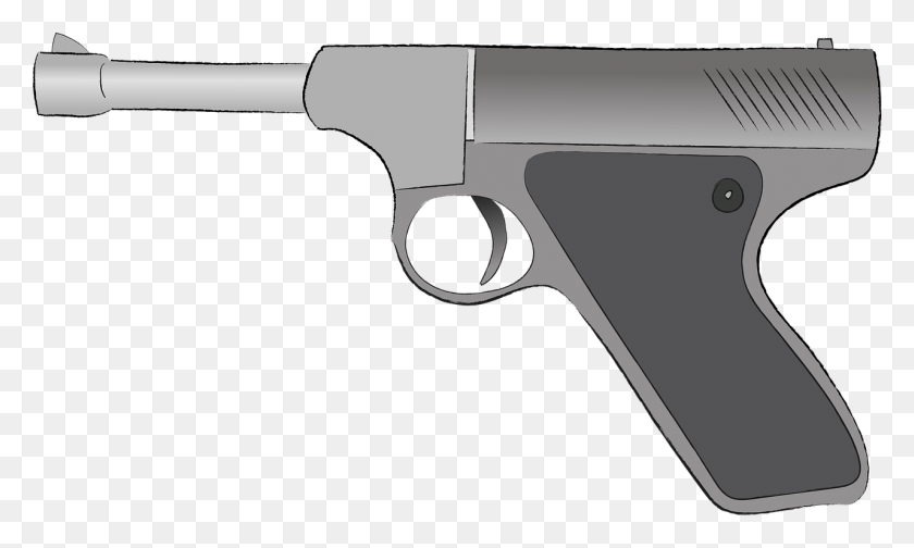 1280x730 Weapons Gun Cartoon Parabellum Image Cartoon Gun With Transparent Background, Weapon, Weaponry, Handgun HD PNG Download
