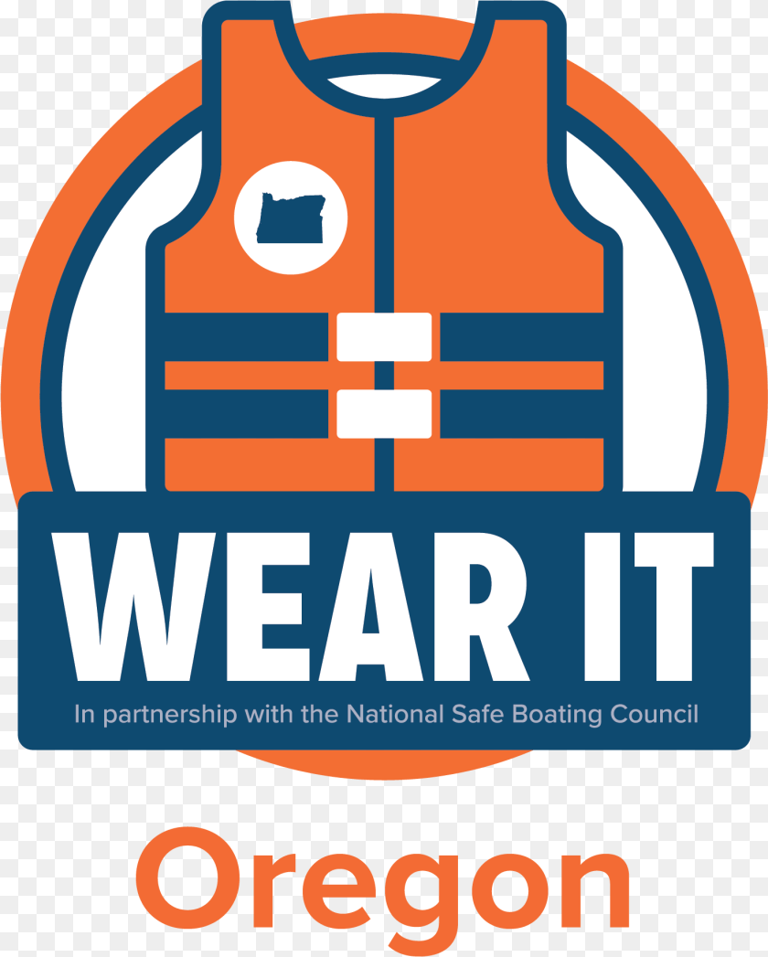 1474x1837 Wear It Oregon Logo National Safe Boating Week 2019, Clothing, Lifejacket, Vest, First Aid Sticker PNG