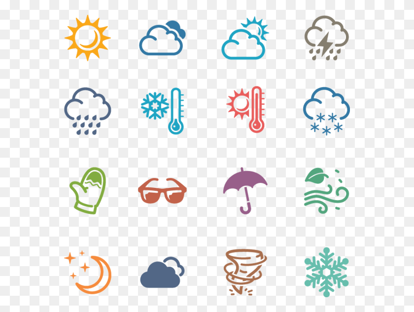 580x573 Weather Icons Clipart, Alphabet, Text, Symbol HD PNG Download
