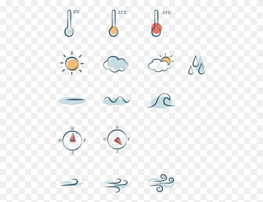 470x586 Weather Icons For Surfer App Illustration, Animal, Bird, Face HD PNG Download