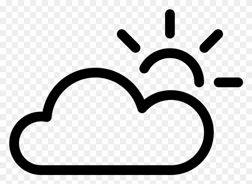 961x681 Weather Sun Cloud Cloud And Sun Weather Symbol, Gray, World Of Warcraft HD PNG Download