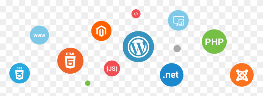 1218x389 Web App Development Solutions Company In Indore India Wordpress, Logo, Symbol, Trademark HD PNG Download