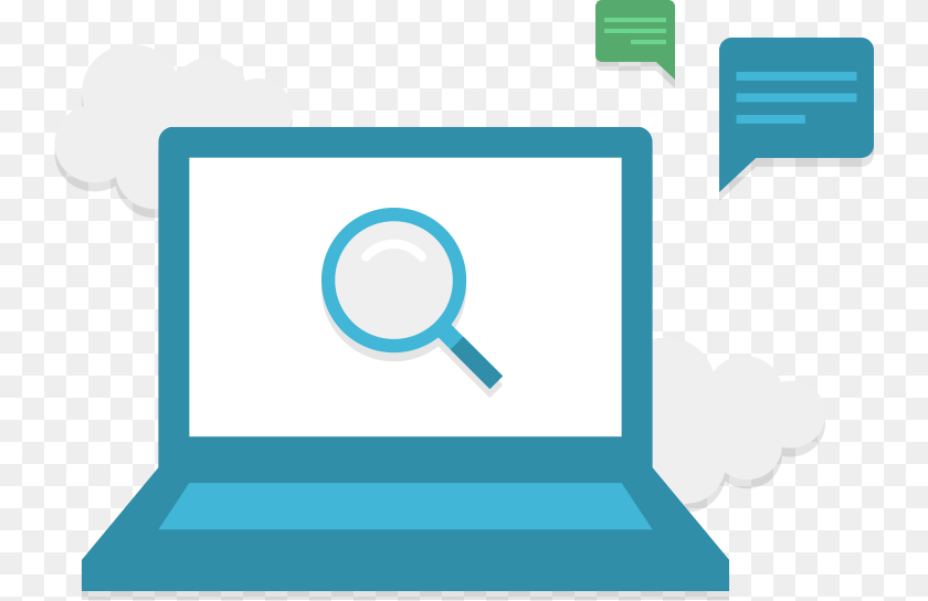 Web Application Icon Transparent, Magnifying PNG