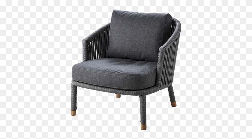 369x403 Web Tahiti Lounge Chair Cane Line Moments Lounge Chair, Мебель, Кресло, Подушка Png Скачать