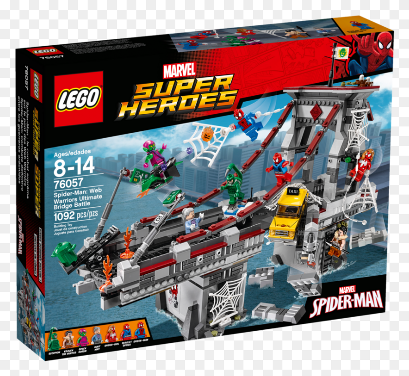 841x769 Web Warriors Ultimate Bridge Battle Зеленый Гоблин Lego Set, Человек, Человек, Аркадный Игровой Автомат Hd Png Скачать
