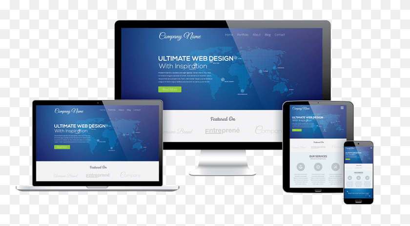 951x493 Website Design Device Template, Computer, Electronics, Mobile Phone HD PNG Download