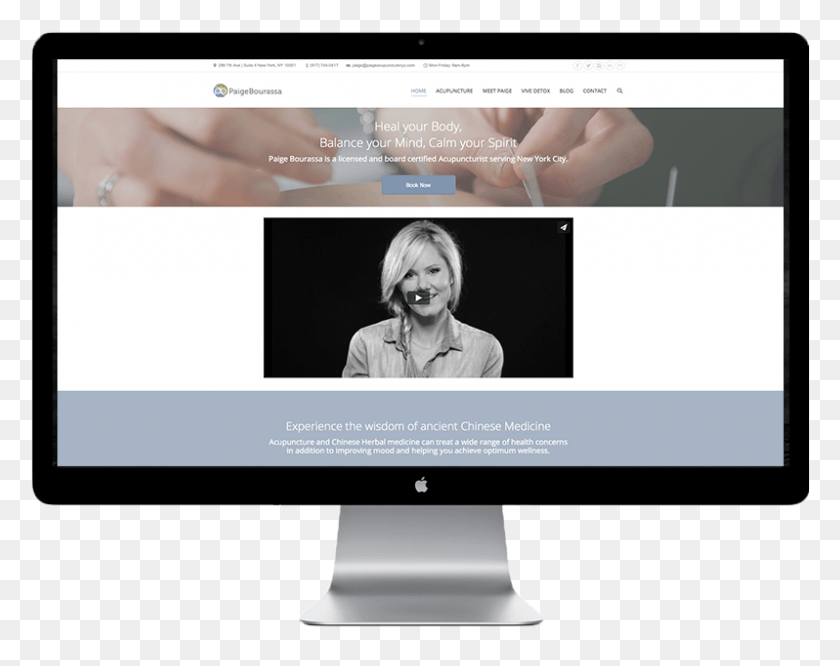 798x621 Website Paige Acupuncture New York Led Backlit Lcd Display, Person, Human, Lcd Screen HD PNG Download