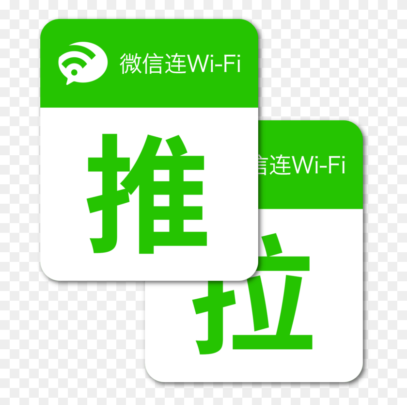 692x775 Wechat Wifi Push Pull Door Promo Pull, Text, Number, Symbol HD PNG Download