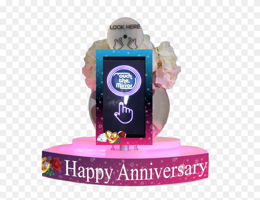 573x587 Wedding Anniversary Happy Anniversary In A Frame, Birthday Cake, Cake, Dessert HD PNG Download