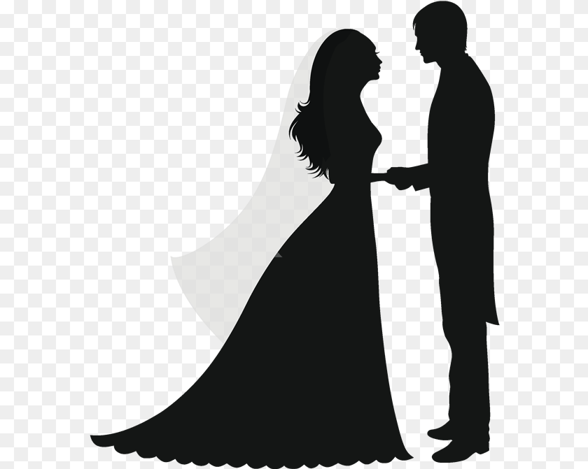 Wedding Bride Married Couple Silhouette, Fashion, Adult, Person, Woman Transparent PNG