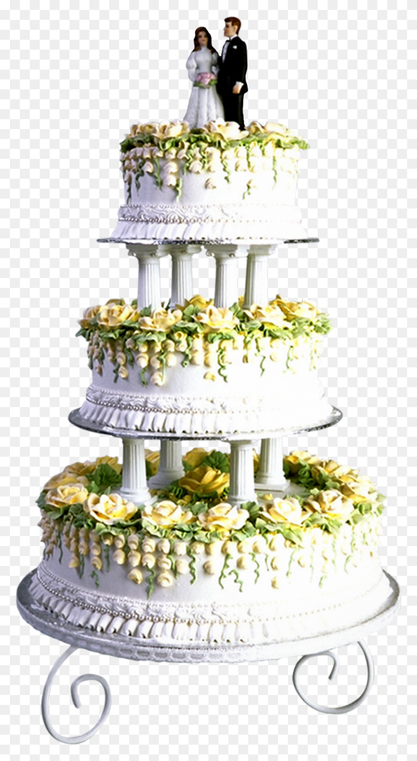 812x1534 Wedding Cake Clip Art Flower Wedding Cake, Cake, Dessert, Food HD PNG Download