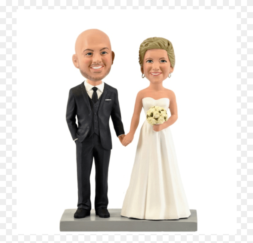 732x746 Wedding Cake Topper Bride, Figurine, Person, Human HD PNG Download