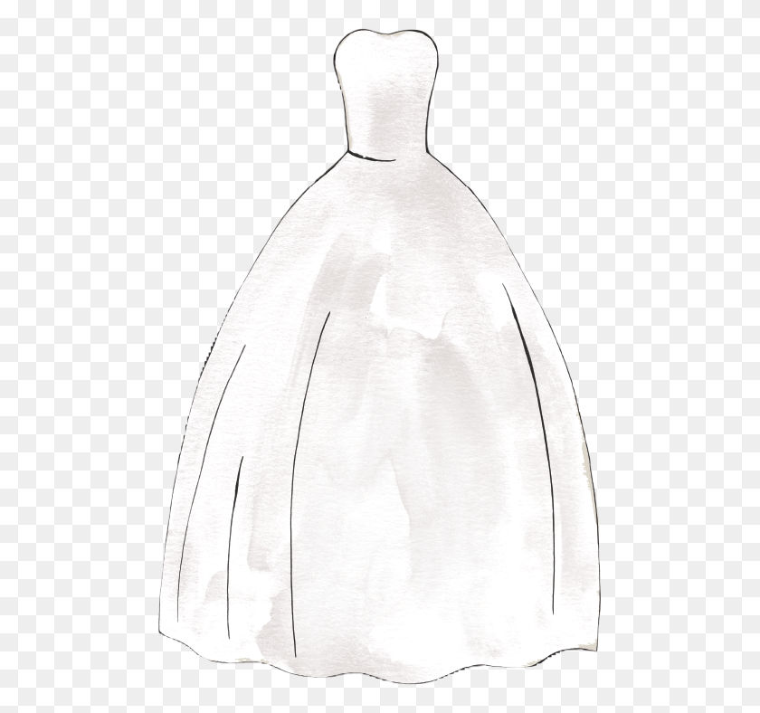 493x728 Wedding Dress Silhouette Of A Wedding Dress, Lighting, Pottery, Jar HD PNG Download