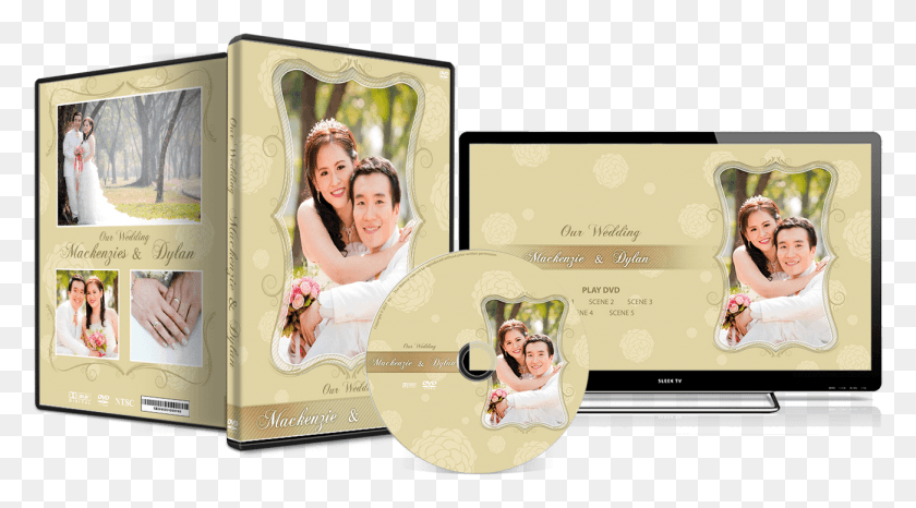 1302x678 Wedding Dvd Cover Photograph Album, Person, Clothing, Advertisement HD PNG Download