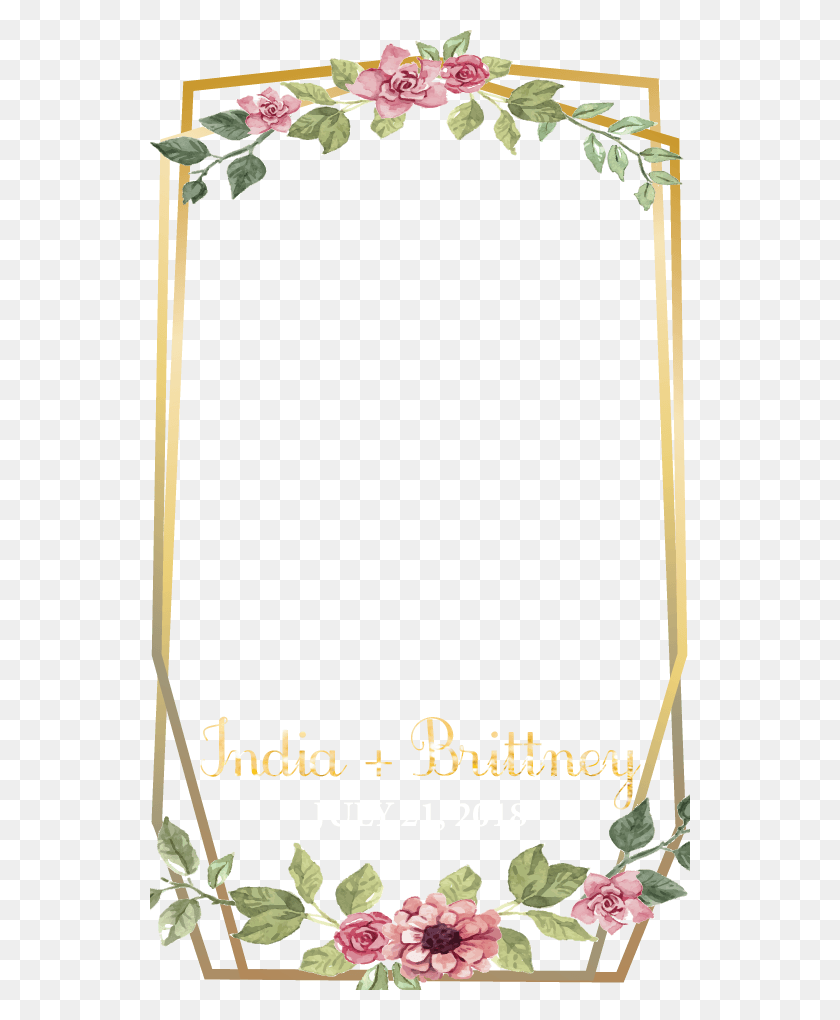 540x960 Wedding Geofilter Brittney India Floral Wedding Geofilters, Mirror, White Board, Arrow HD PNG Download