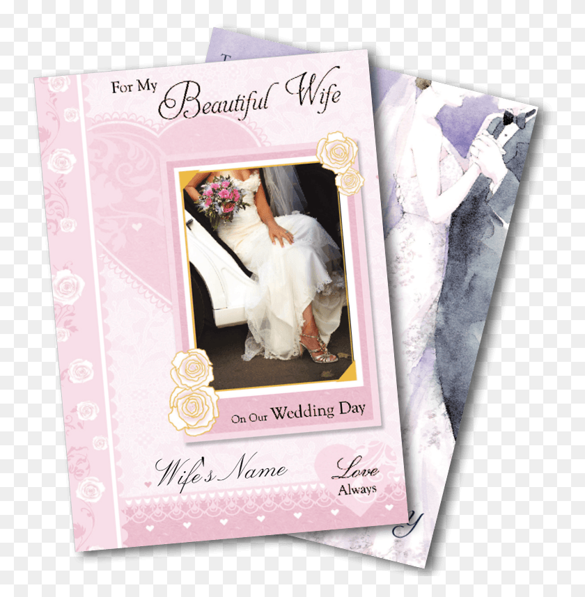 754x798 Wedding Greeting Cards Greeting Card, Clothing, Apparel, Person HD PNG Download
