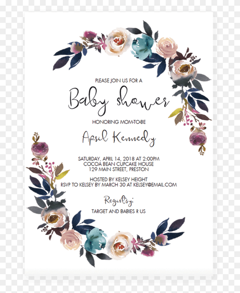 700x966 Wedding Invitation Baby Shower Party Convite Child Editable Baby Shower Invitation Template, Poster, Advertisement, Flyer HD PNG Download