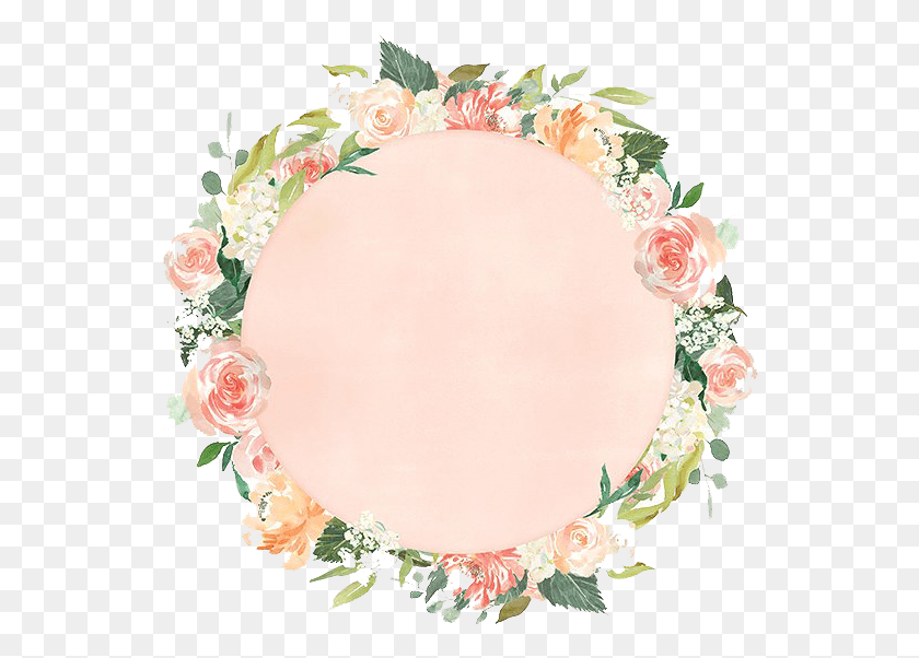 546x542 Wedding Invitation Package Watercolor Flower Circle Watercolor Flower, Floral Design, Pattern, Graphics HD PNG Download