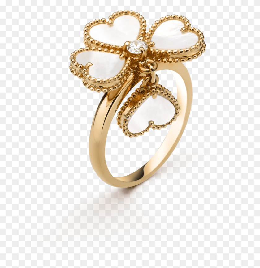747x807 Wedding Ring Icon Van Cleef Amp Arpels Sweet Alhambra Effeuillage Ring, Accessories, Accessory, Jewelry HD PNG Download