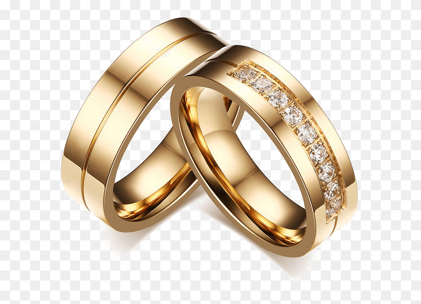 609x547 Wedding Ring Jewellery Cubic Zirconia Engagement Gold Wedding Ring Designs, Ring, Jewelry, Accessories HD PNG Download