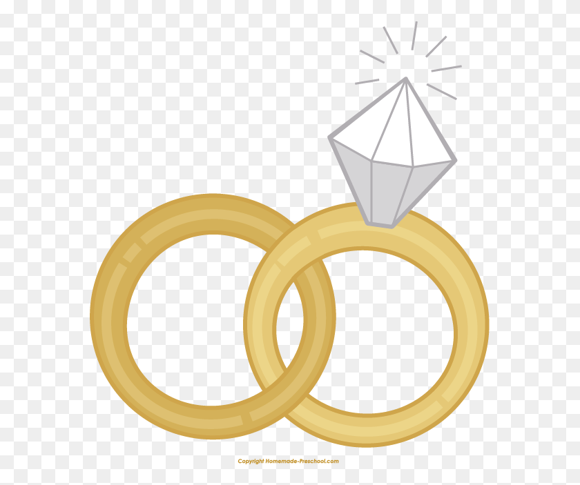 579x643 Wedding Rings Clipart Transparent Wedding Ring Clipart, Tape, Paper HD PNG Download