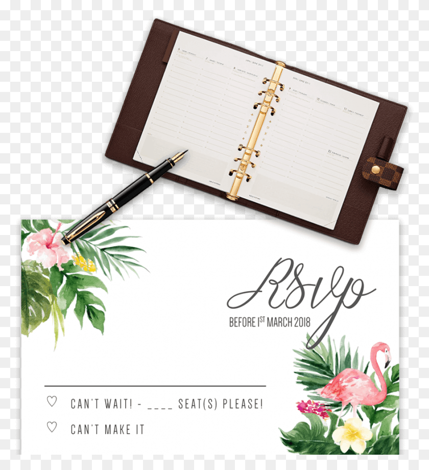 877x968 Wedding Rsvp Wording How To Uniquely Word Your Wedding Rsvp Wedding Card Cant Make, Text, Diary HD PNG Download