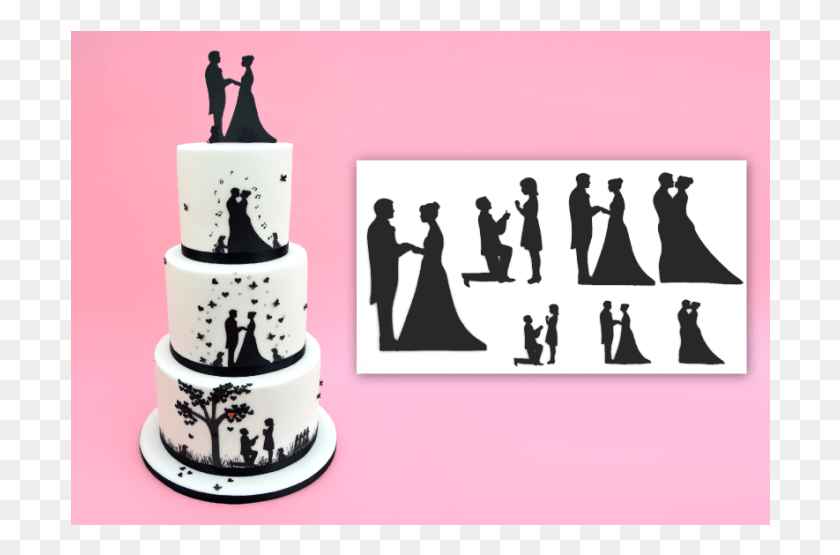 700x495 Wedding Silhouette Patchwork Cutter, Clothing, Apparel, Person HD PNG Download