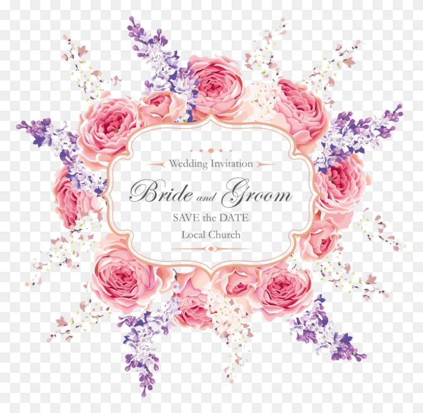 794x774 Wedding Text Flower Card Wedding Invitation, Floral Design, Pattern, Graphics HD PNG Download
