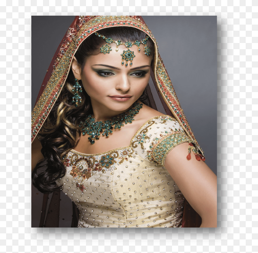 688x764 Weddings In India Are Particularly Very Splendid And Asian Bridal Makeup, Clothing, Apparel, Person HD PNG Download