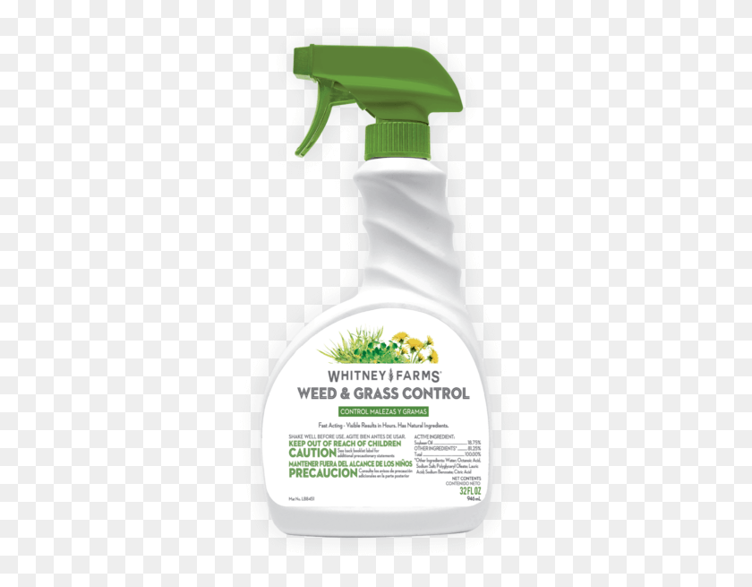 308x595 Descargar Png Weed Amp Grass Control Whitney Farms Jabón Insecticida, Botella, Etiqueta, Texto Hd Png