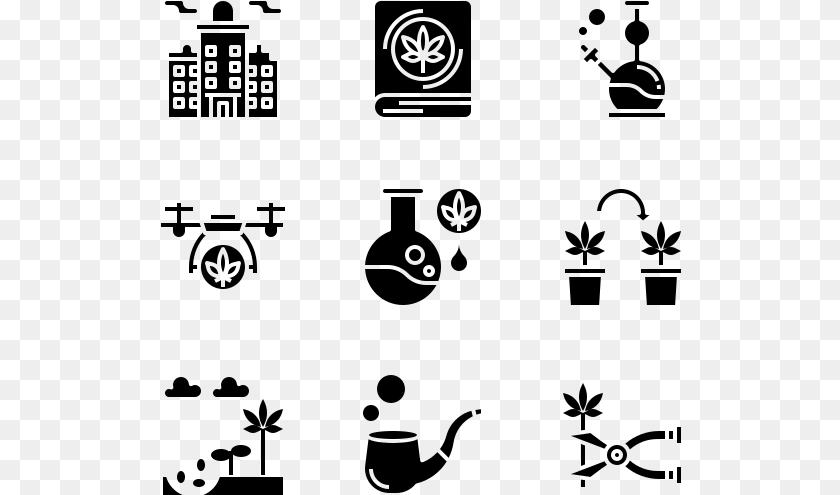 521x495 Weed Icon Pack Highlight, Gray Clipart PNG