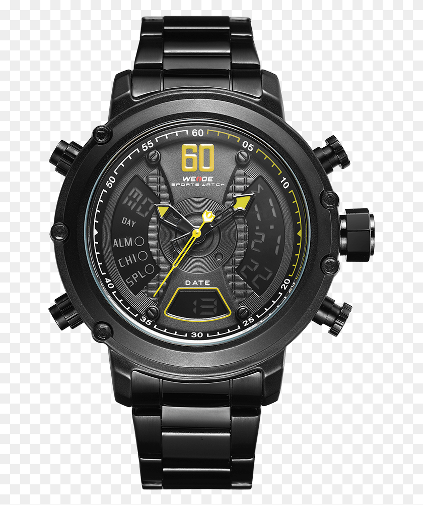 651x941 Weide Black High End Watches Raymond Weil Tango Marshall, Wristwatch, Digital Watch HD PNG Download
