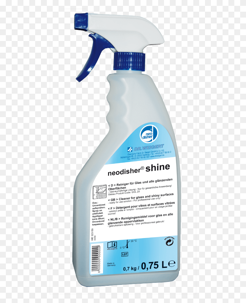 500x975 Weigert Neodisher Shine Glass Cleaner 750 Ml Plastic Bottle, Label, Text, Mobile Phone HD PNG Download