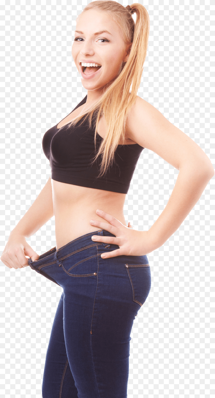 1409x2607 Weight Loss Download Weight Loss After And Before Pants, Clothing, Jeans, Adult PNG