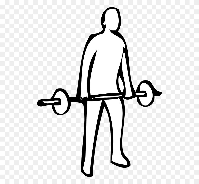 526x720 Weightlifting Lifting Gym Iron Weight Lifter Weight Lifting Clipart, Stencil, Scissors, Blade HD PNG Download