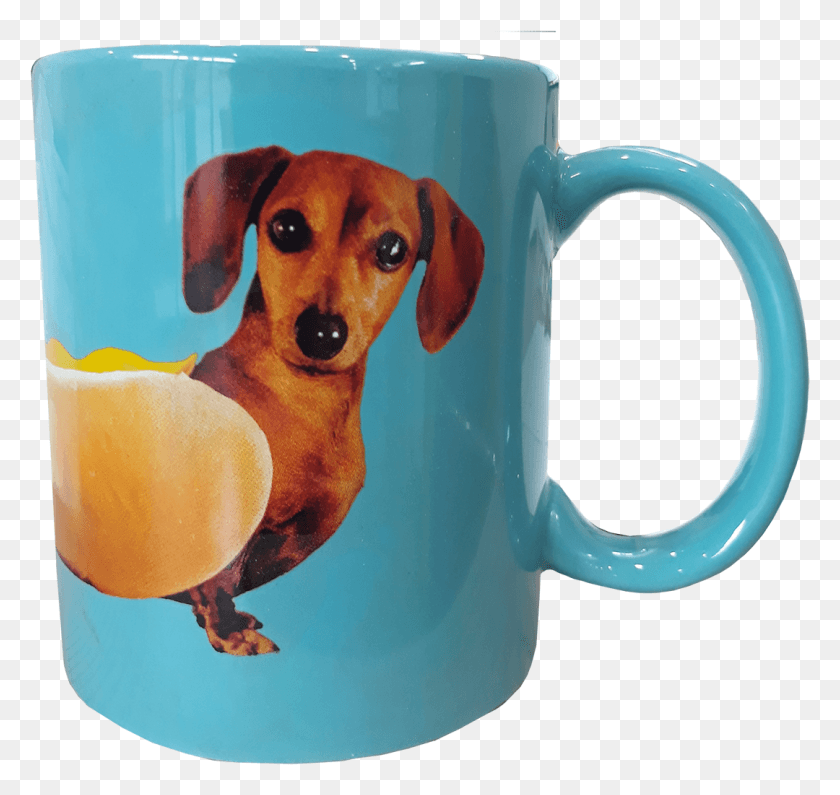1080x1018 Weiner Dog Ceramic Mug Dachshund, Coffee Cup, Cup, Stein HD PNG Download