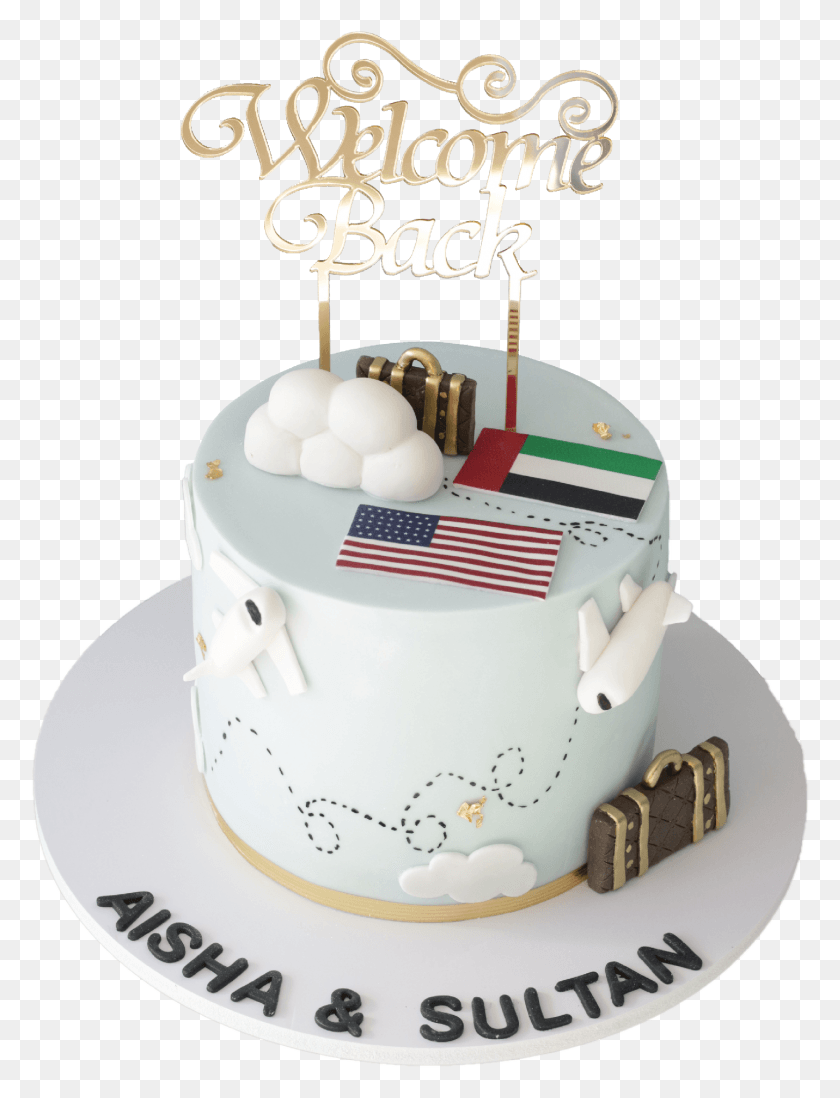 1453x1934 Welcome Back Cake Usa To Uae, Dessert, Food, Birthday Cake HD PNG Download