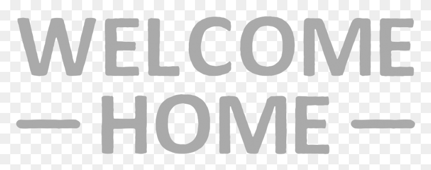 944x329 Welcome Home Sign 2 Black And White, Text, Number, Symbol HD PNG Download