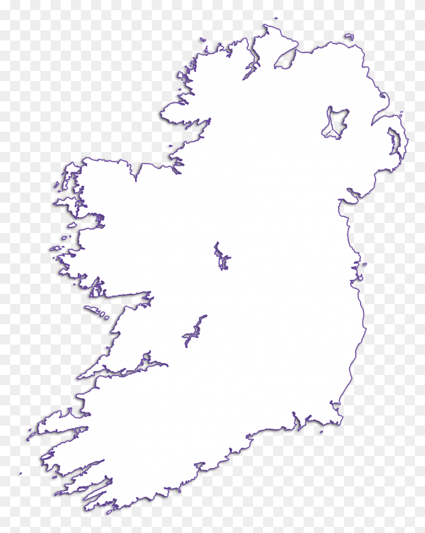 852x1084 Welcome Map Of Ireland With Capital, Bird, Animal HD PNG Download